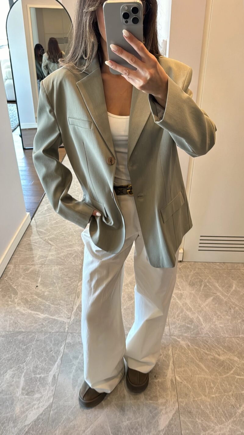 Premium Oversize blazer Mint - Image 2