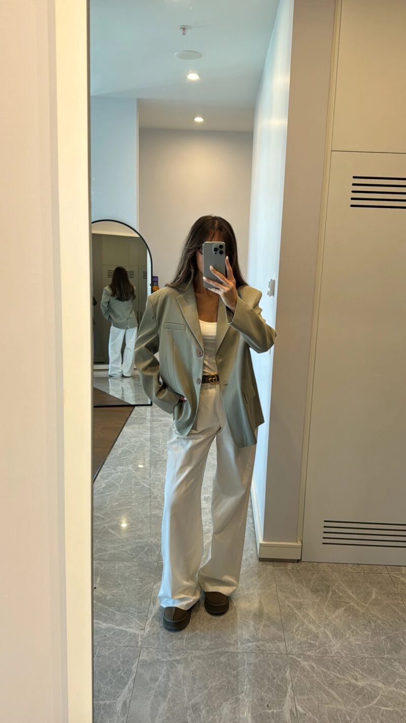 Premium Oversize blazer Mint - Image 3