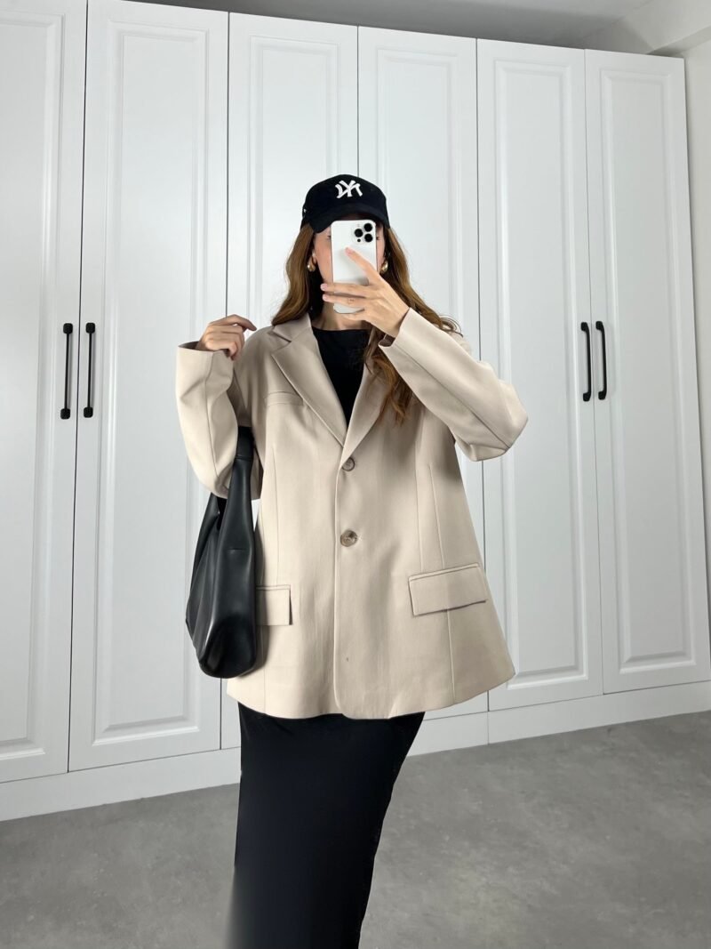 Premium Oversize blazer Beige